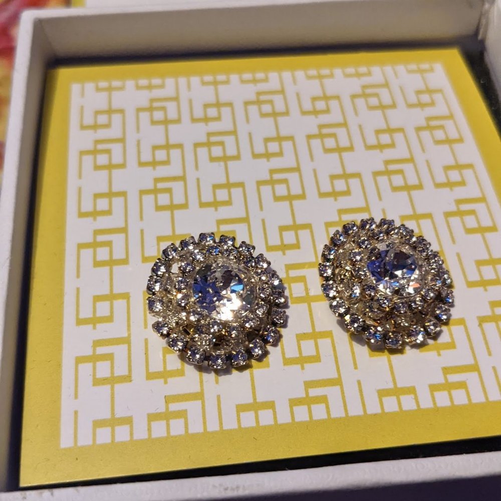 Erin Cole Swarovski Crystal Bridal Stud Earrings